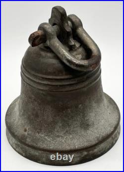 Late 1800s Bronze 6 Round Antique Ship Bell