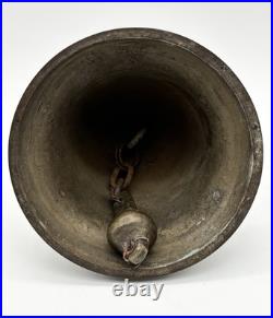 Late 1800s Bronze 6 Round Antique Ship Bell