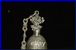 Lord Ganpati Figurine Antique Hanging Bell Brass Ganesha Decor Mandir Gong EK976