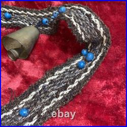 Lot 6 Antique Primitive Cow Goat Bells Handmade On Belt