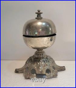 Lot Of 4 Antique/Vintage Hotel Desk Bells