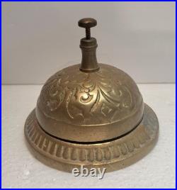 Lot Of 4 Antique/Vintage Hotel Desk Bells