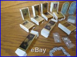 Lot Vintage Dollhouse Miniatures Williamsburg Pewter Clare-bell Brass Chrysnbon