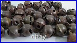 Lot of 38 Antique/Vintage Brass Sleigh Bells #732
