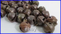 Lot of 38 Antique/Vintage Brass Sleigh Bells #732