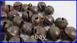 Lot of 38 Antique/Vintage Brass Sleigh Bells #732