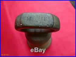 MASSIVE ANTIQUE 14 lb POUND BRASS BELL WEIGHT / DOORSTOP