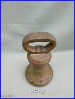 MASSIVE ANTIQUE 14 lb POUND BRASS BELL WEIGHT / DOORSTOP