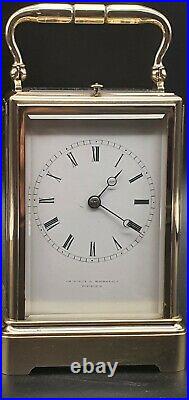 MacDonald, Edinburgh One Piece Gorge Case Bell Strike Repeater Carriage clock