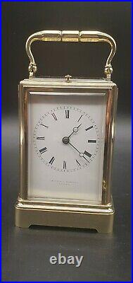 MacDonald, Edinburgh One Piece Gorge Case Bell Strike Repeater Carriage clock