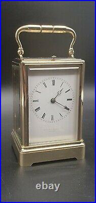 MacDonald, Edinburgh One Piece Gorge Case Bell Strike Repeater Carriage clock