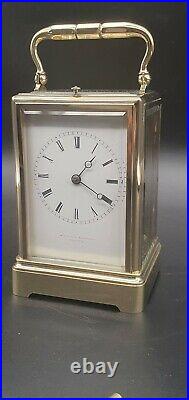 MacDonald, Edinburgh One Piece Gorge Case Bell Strike Repeater Carriage clock