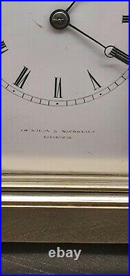 MacDonald, Edinburgh One Piece Gorge Case Bell Strike Repeater Carriage clock