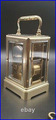 MacDonald, Edinburgh One Piece Gorge Case Bell Strike Repeater Carriage clock