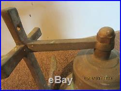 Maritime Salvaged Brass Anchor Bell & Lanyard