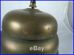 Masonic Beehive Bell Lodge Temple Hall Brass Gong Antique Building School Church