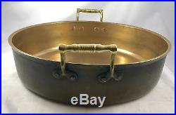 Massive Antique Bell Metal Like Brass Fish Or Jam Pan Dish
