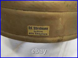 Massive Huge Large Vintage Swiss 10 Brass Cow Farm Bell Tool Bull withBelt