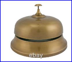 Massive size metal Vintage style Counter Bell Antique Brass over Aluminum