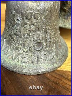 Mexican Antique 1811 Mission Bronze Brass Bell Triple Ringer/ Garden Bell