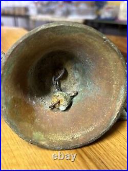 Mexican Antique 1811 Mission Bronze Brass Bell Triple Ringer/ Garden Bell