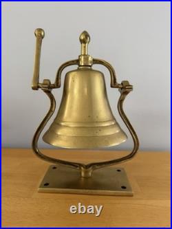 Mid 20th Century Ship Captain's Brass Bell Provenance Nautical Maritime