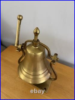 Mid 20th Century Ship Captain's Brass Bell Provenance Nautical Maritime
