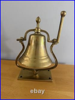 Mid 20th Century Ship Captain's Brass Bell Provenance Nautical Maritime