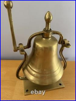Mid 20th Century Ship Captain's Brass Bell Provenance Nautical Maritime