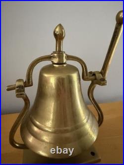Mid 20th Century Ship Captain's Brass Bell Provenance Nautical Maritime