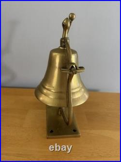 Mid 20th Century Ship Captain's Brass Bell Provenance Nautical Maritime