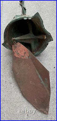 Mid-Century Italian Post Modern Paolo Soleri Brutalist Bronze Wind Chime Bell