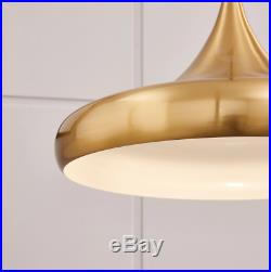 Mid Century Modern Light Fixture Retro Ceiling Pendant Hanging Lamp Gold Bell