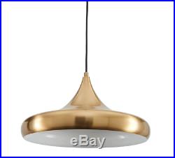 Mid Century Modern Light Fixture Retro Ceiling Pendant Hanging Lamp Gold Bell