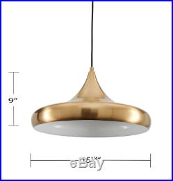 Mid Century Modern Light Fixture Retro Ceiling Pendant Hanging Lamp Gold Bell