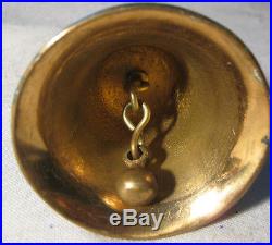 Mint Antique Hubley Parrot Dinner Bed Call Service Bell Brass Cast Iron Art Deco