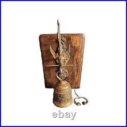 Monastery Church Wall Mount Brass Bell Angel Vocem Meam Audit Qui Me Tangit