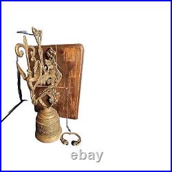 Monastery Church Wall Mount Brass Bell Angel Vocem Meam Audit Qui Me Tangit