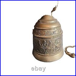 Monastery Church Wall Mount Brass Bell Angel Vocem Meam Audit Qui Me Tangit