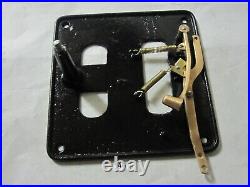 Mounting Base 10-1/2 & Brass Clapper ONLY alarm bell Boxing School Ringside