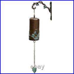 Multicolor Brass Nature Morning Glory Garden Bell Décor