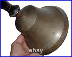 Museum Quality Very Early Large Heavy 3 Lb Primitive Antique Brass Calling Bell