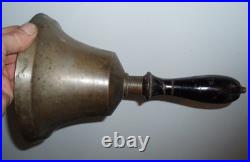 Museum Quality Very Early Large Heavy 3 Lb Primitive Antique Brass Calling Bell