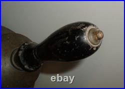 Museum Quality Very Early Large Heavy 3 Lb Primitive Antique Brass Calling Bell