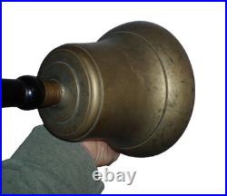 Museum Quality Very Early Large Heavy 5 Lb Primitive Antique Brass Calling Bell Museum Quality Very Early Large Heavy 5 Lb Primitive Antique Brass Calling Bell