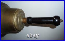 Museum Quality Very Early Large Heavy 5 Lb Primitive Antique Brass Calling Bell