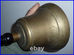 Museum Quality Very Early Large Heavy 5 Lb Primitive Antique Brass Calling Bell Museum Quality Very Early Large Heavy 5 Lb Primitive Antique Brass Calling Bell