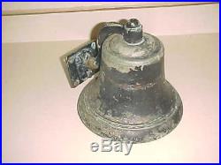 NAVY BRONZE or BRASS SHIPS BELL Signed W ROWE 16 POUNDS