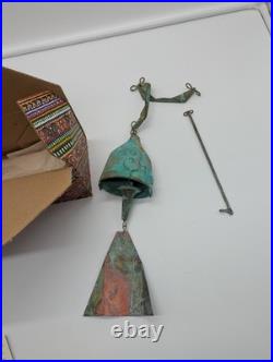 NEW in BOX Paolo Soleri Cosanti Arcosanti Brutalist Style Bronze Bell Windchime