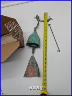 NEW in BOX Paolo Soleri Cosanti Arcosanti Brutalist Style Bronze Bell Windchime